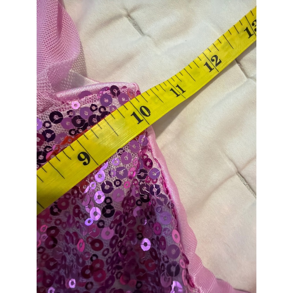 Disney Rapunzel Tangled Princess Costume Dress Pink Purple Sequins Girls 5/6 - Picture 3 of 6